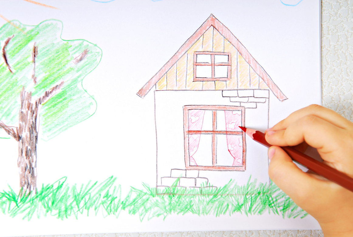 Children Colored Drawing